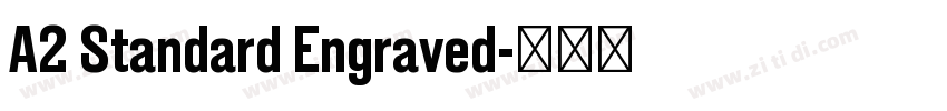 A2 Standard Engraved字体转换